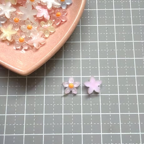 【未検品30個】ミニミニクリアちゅるんフラワー【112】