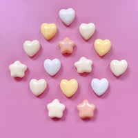 【10個】ちゅるラメミニミニハートスター【495】