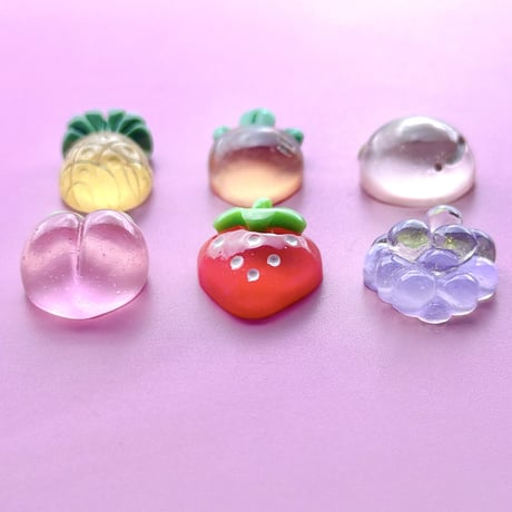 【6個】クリアフルーツ／B品15個【110】