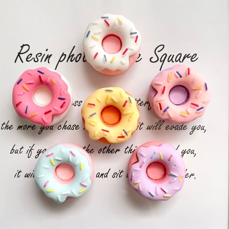 新品未使用 ファッショナブル ドーナツ オーナメント ピンク クリスマスオーナメント ピンク 6種類セット ｜ 四季折々の