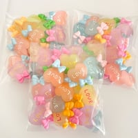【良品＋B品＝20個】蓄光BIG Loveハートリボン