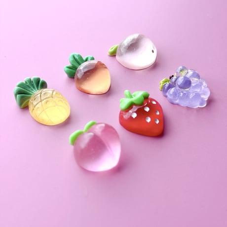 【6個】クリアフルーツ／B品15個【110】
