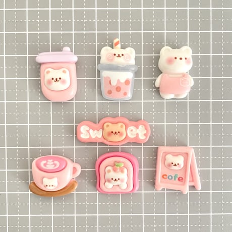 【10個】Cafeくまちゃん
