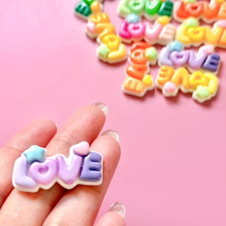 【B品＋良品20個】カラフルLoveロゴ【111】