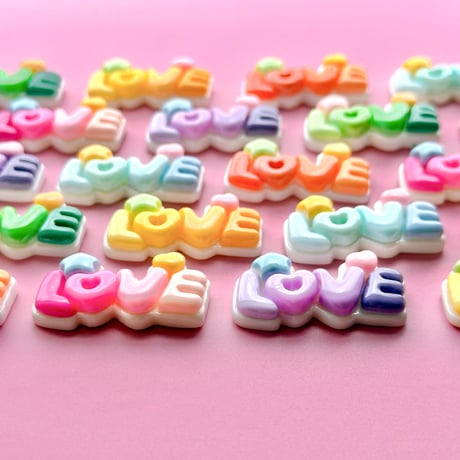 【B品＋良品20個】カラフルLoveロゴ【111】