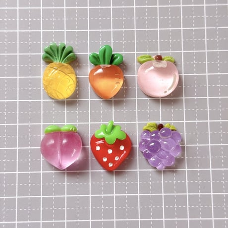 【6個】クリアフルーツ／B品15個【110】