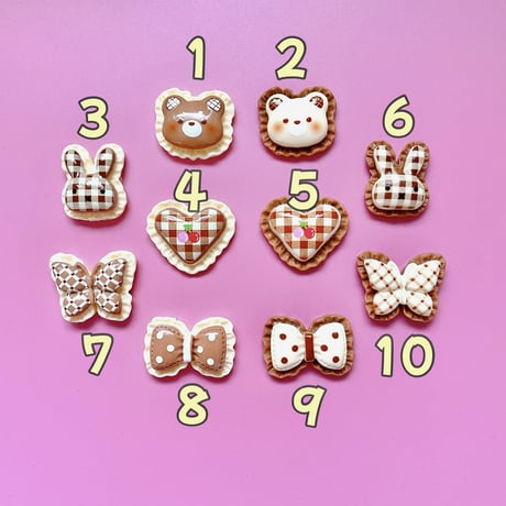【4個】フリフリカフェカラーパーツ【761】