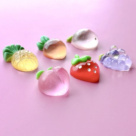 【6個】クリアフルーツ／B品15個【110】