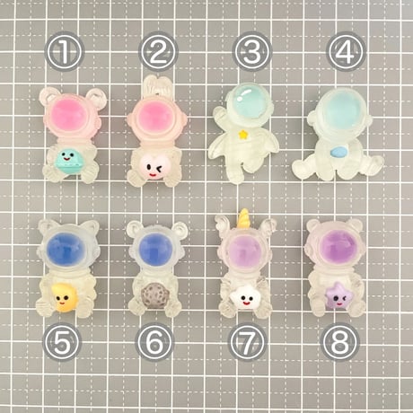 【2個】蓄光宇宙パーツ