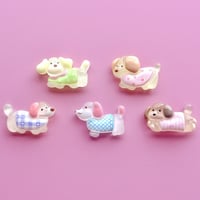 【5個】クリアわんわんわんちゃん／B品15個【109】