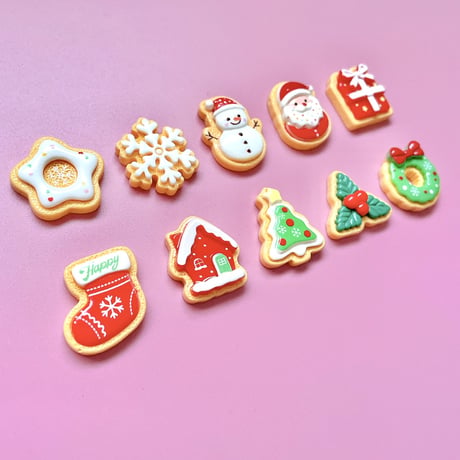 【4個】クリスマスクッキー【744】
