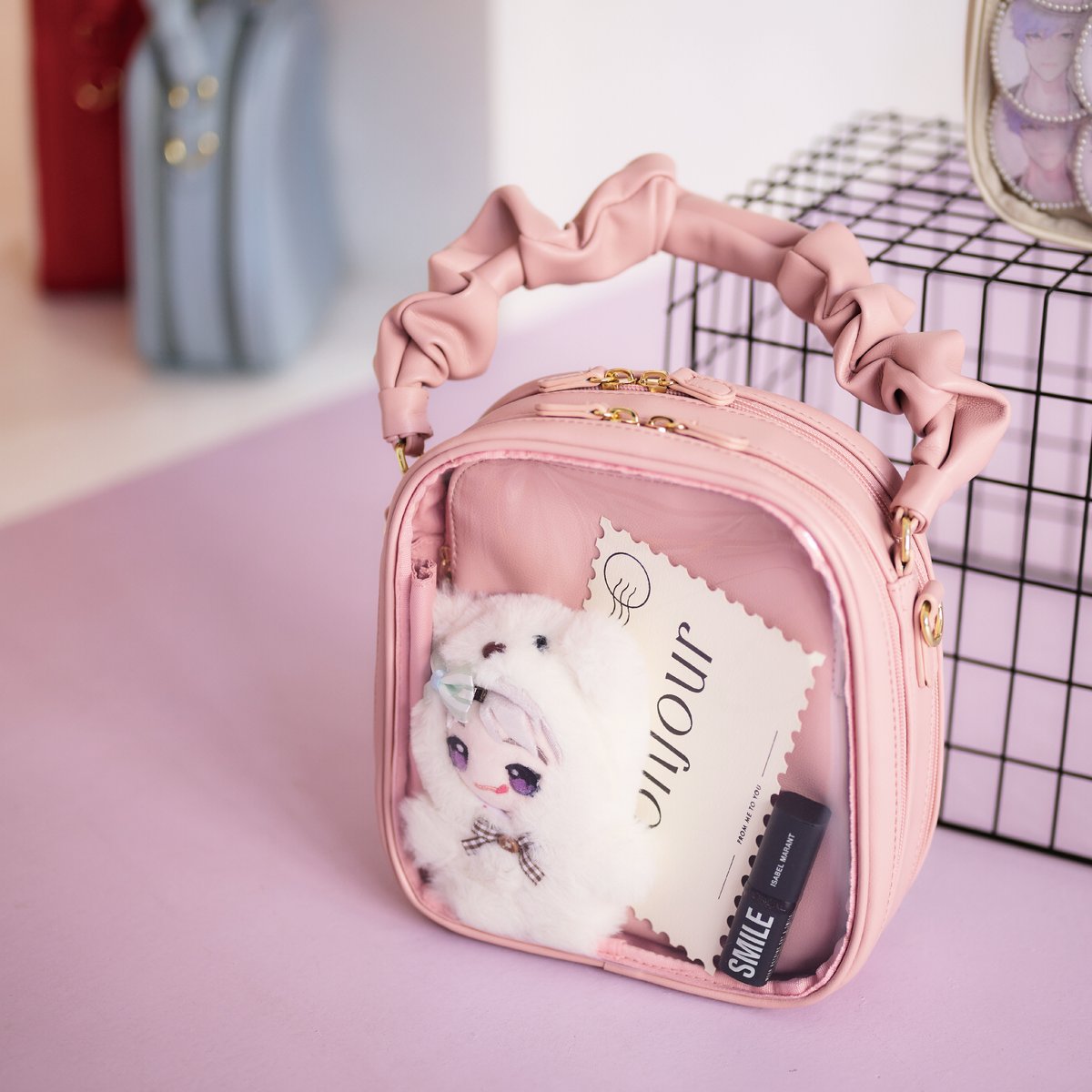 ギャザーハンドルバッグ(pink) | MARSLY ギャザーハンドルバッグ(pink) | MARSLY