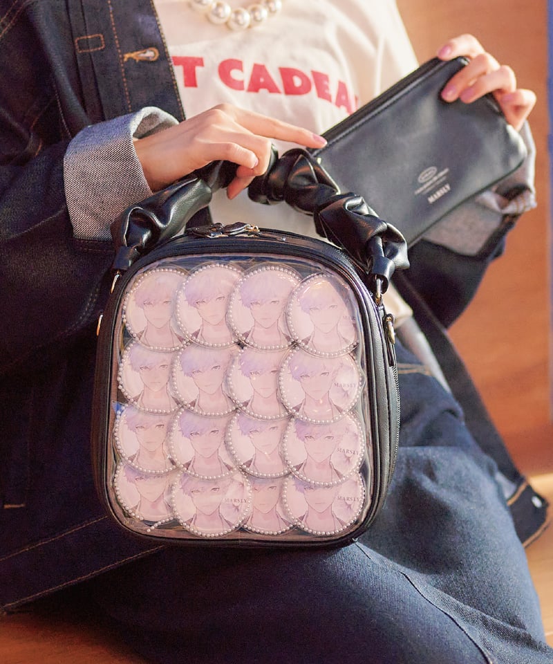 ギャザーハンドルバッグ（Black） | MARSLY