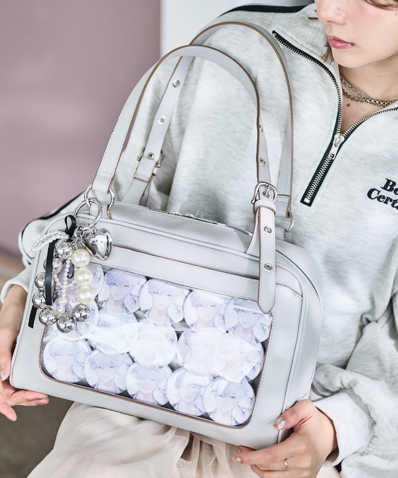 フラップボストンバッグ（ Light gray） | MARSLY