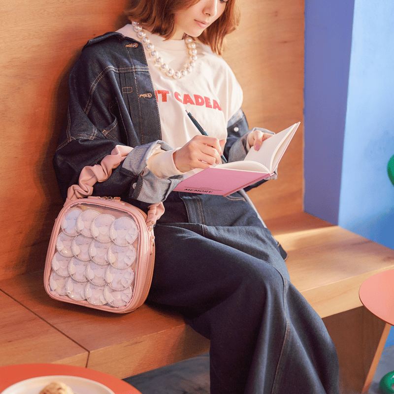 ギャザーハンドルバッグ（pink） | MARSLY 