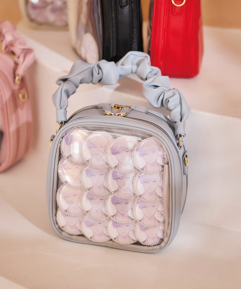 ギャザーハンドルバッグ（grayish blue）SOLD OUT | MARSLY