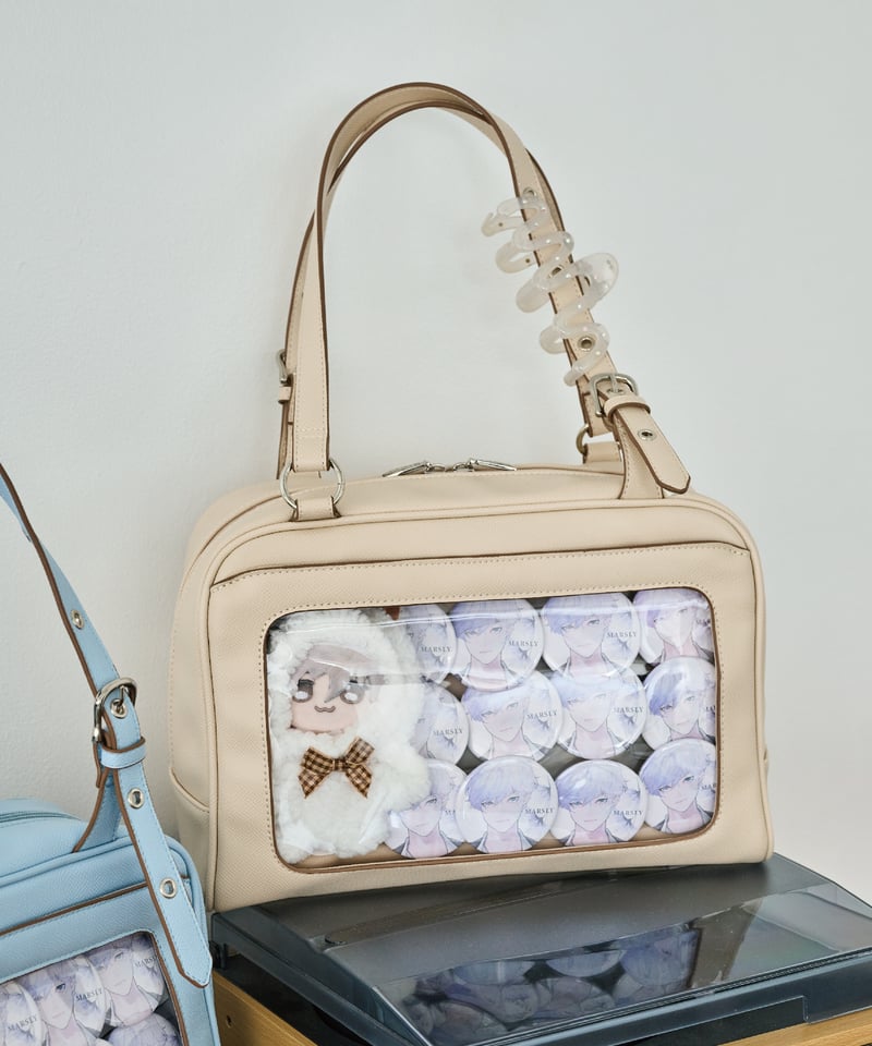 フラップボストンバッグ（Beige） | MARSLY