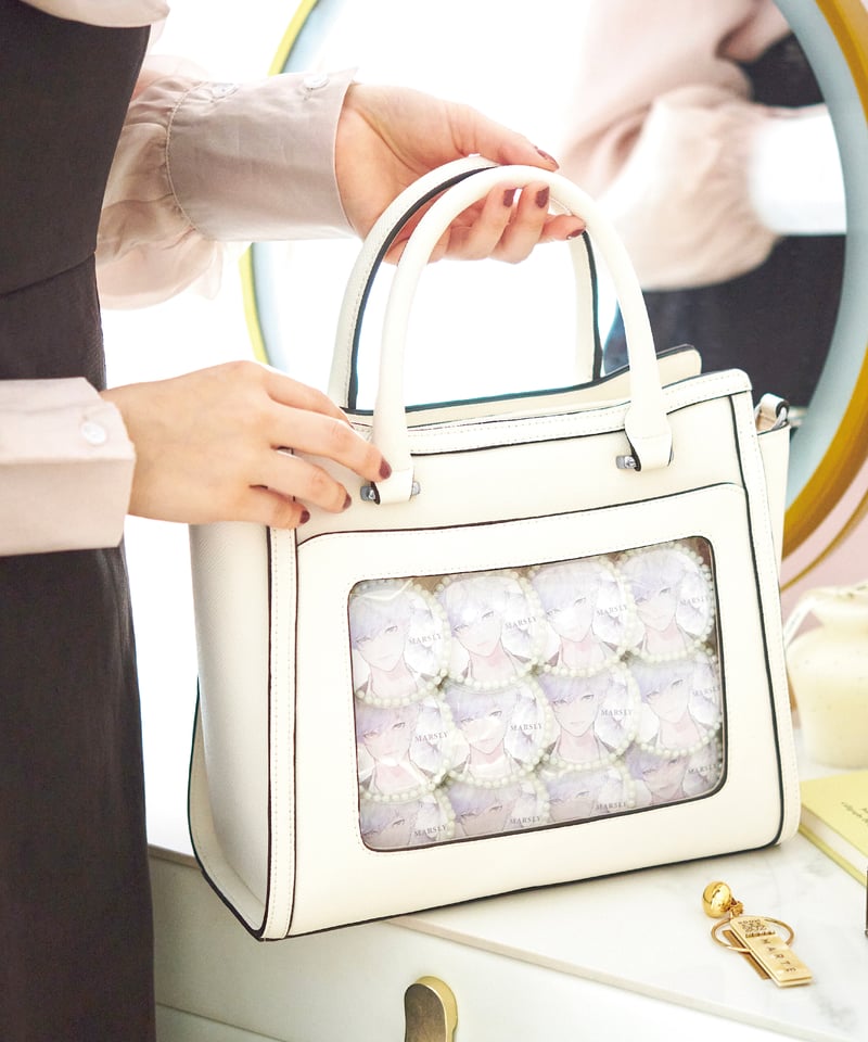 Marsly フラップバッグ 痛バッグ off white 白 オフホワイト フラップバッグ（Off white） | MARSLY