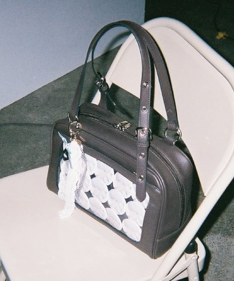 フラップボストンバッグ（Brown）
