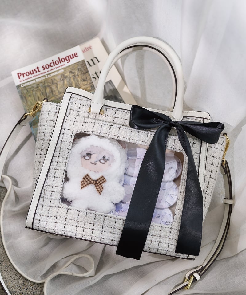 ツイードフラップバッグ（White） | MARSLY