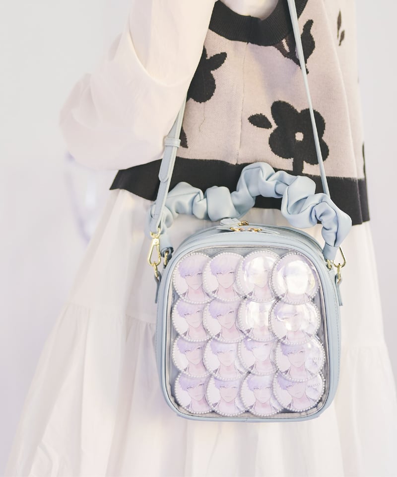 ギャザーハンドルバッグ（grayish blue）SOLD OUT | MARSLY