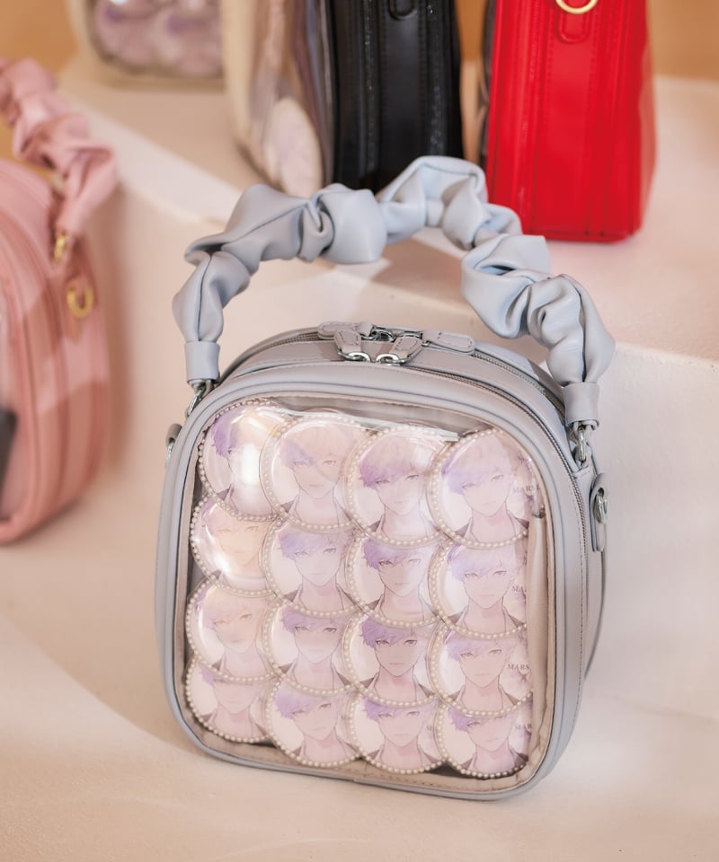 ギャザーハンドルバッグ（Grayish blue） | MARSLY