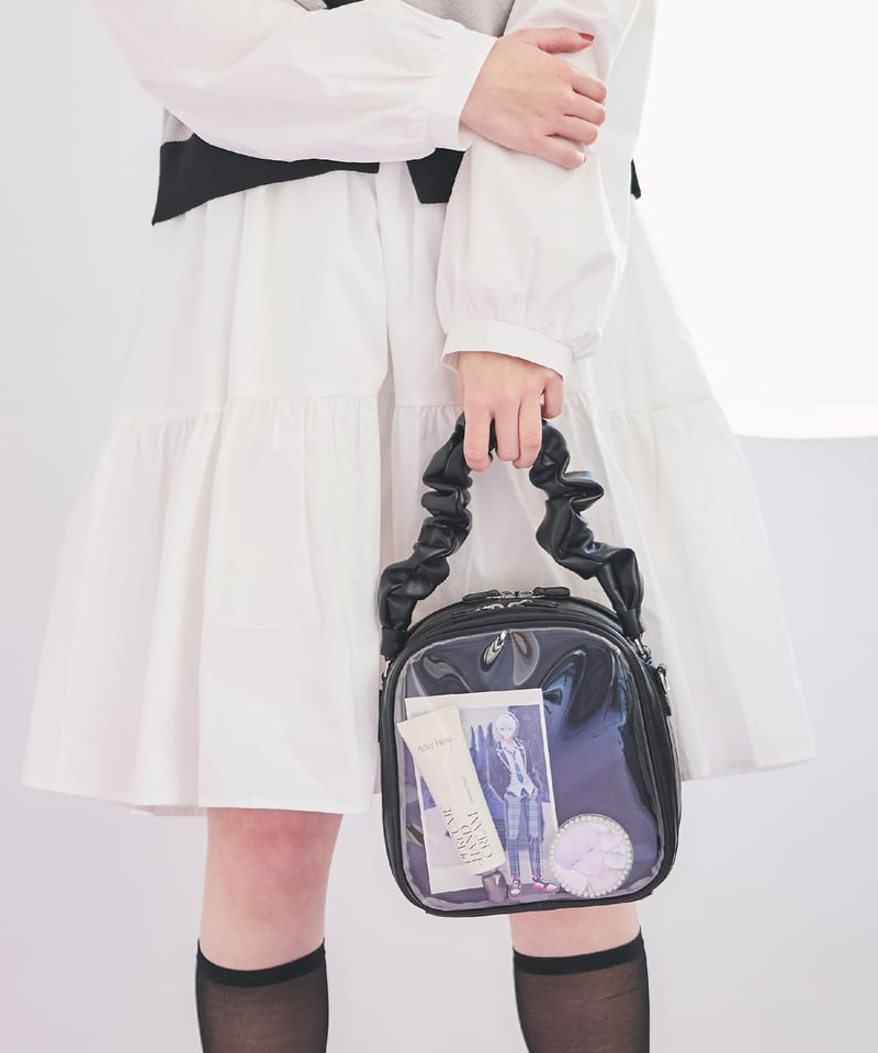 ギャザーハンドルバッグ（Black） | MARSLY