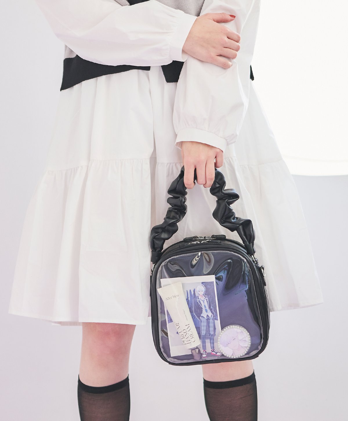 ギャザーハンドルバッグ（Black） | MARSLY