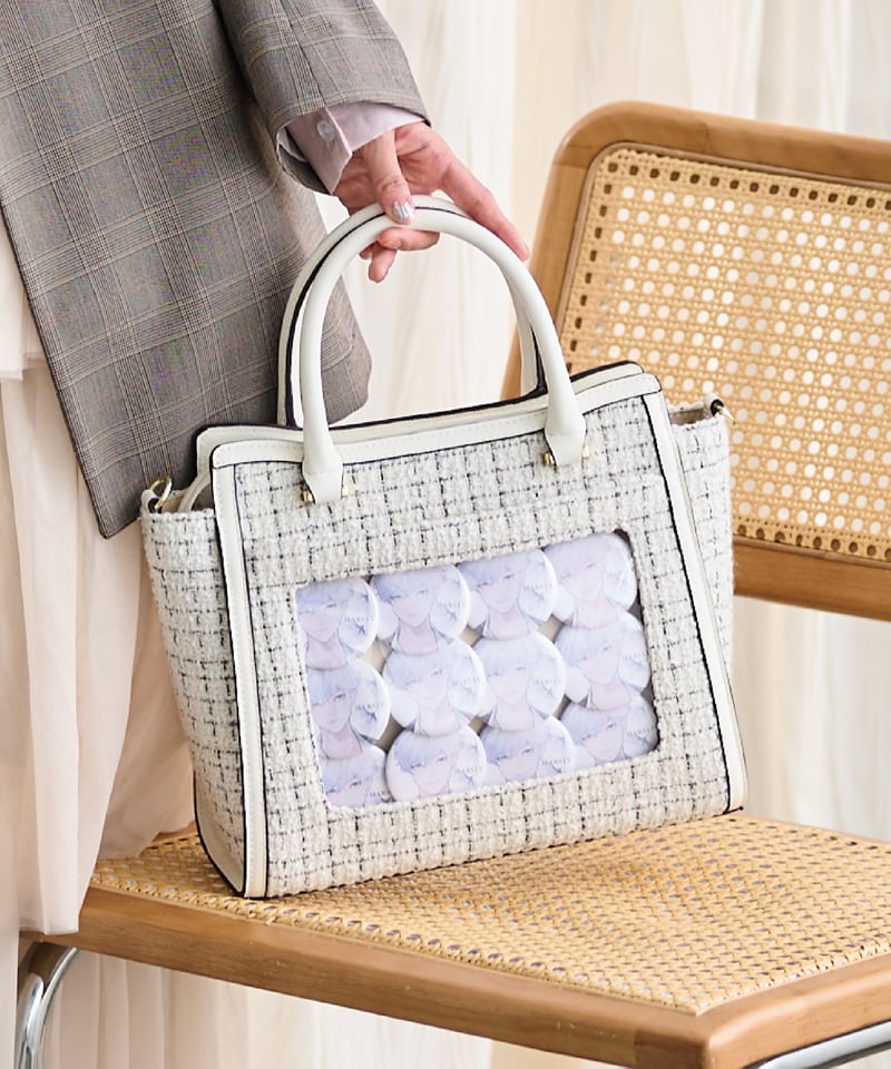 ツイードフラップバッグ（White） | MARSLY