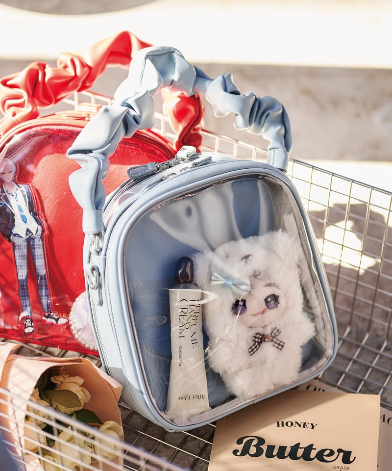 ギャザーハンドルバッグ（Grayish blue） | MARSLY