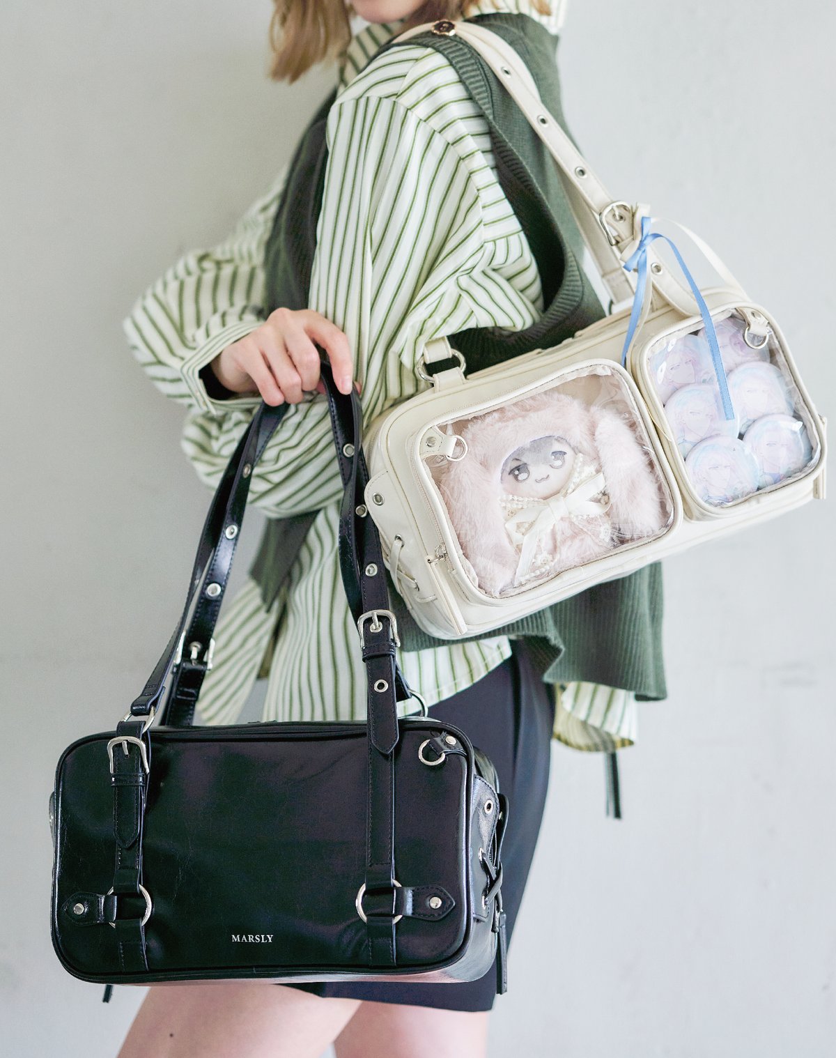 ツインポケットバッグ（Off-white） | MARSLY