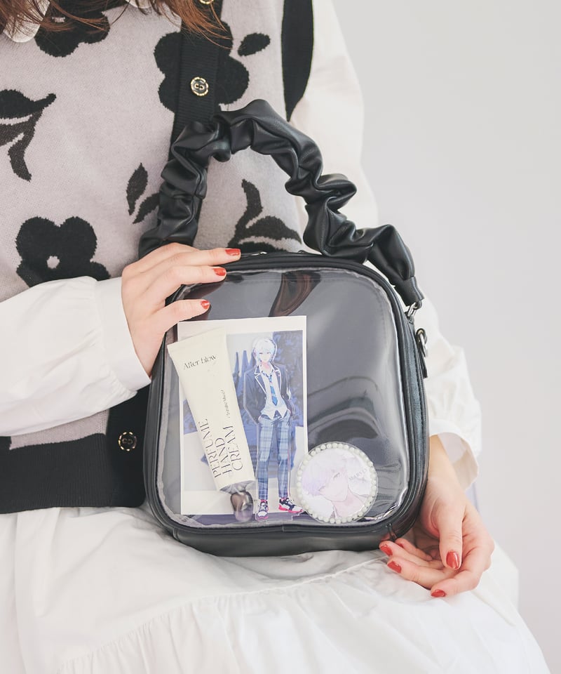 ギャザーハンドルバッグ（Black） | MARSLY