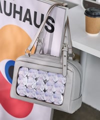フラップボストンバッグ（ Light gray）