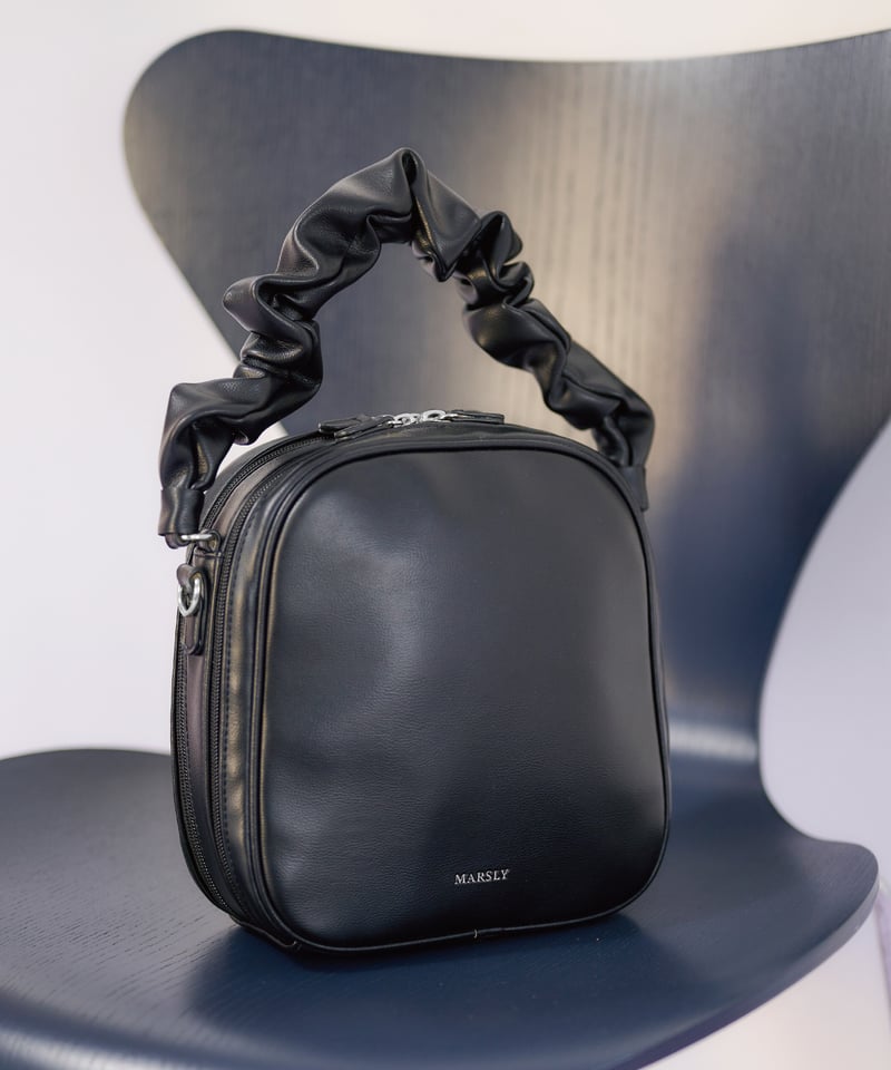 ギャザーハンドルバッグ（Black） | MARSLY