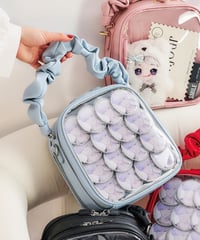 ギャザーハンドルバッグ（Grayish blue）★期間限定トートバッグプレゼント対象