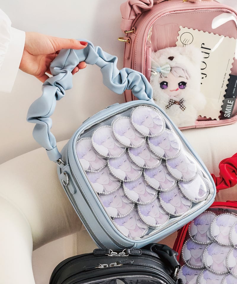 MARSLY ギャザーハンドルバッグ ギャザーハンドルバッグ（Grayish blue） | MARSLY