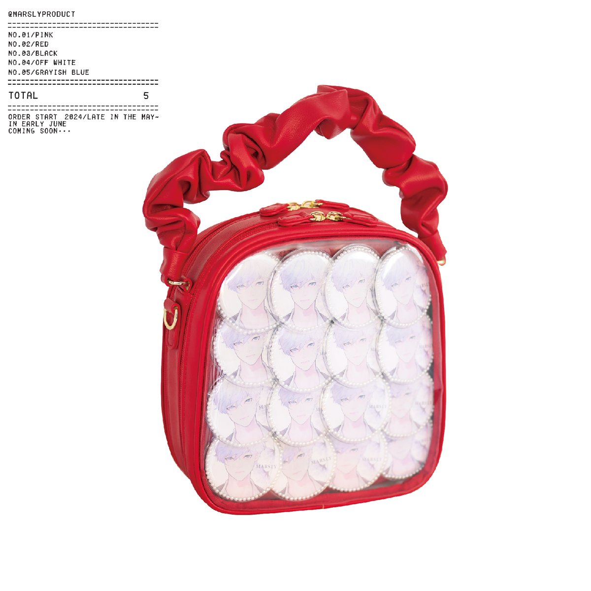 ギャザーハンドルバッグ（red） | MARSLY