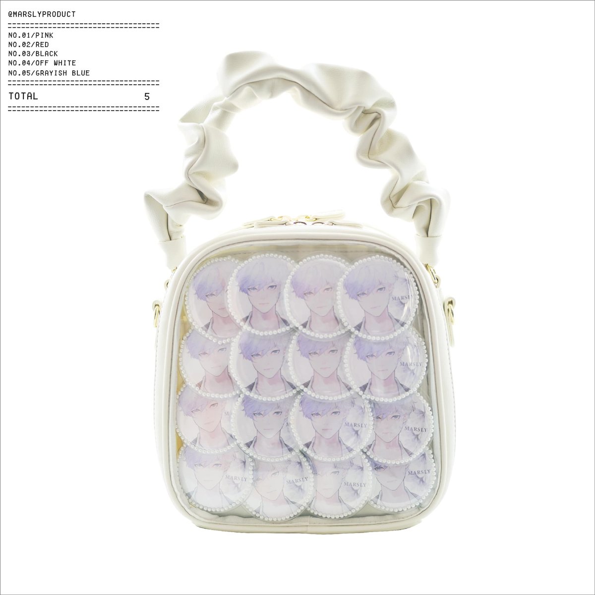 ギャザーハンドルバッグ（off white） | MARSLY