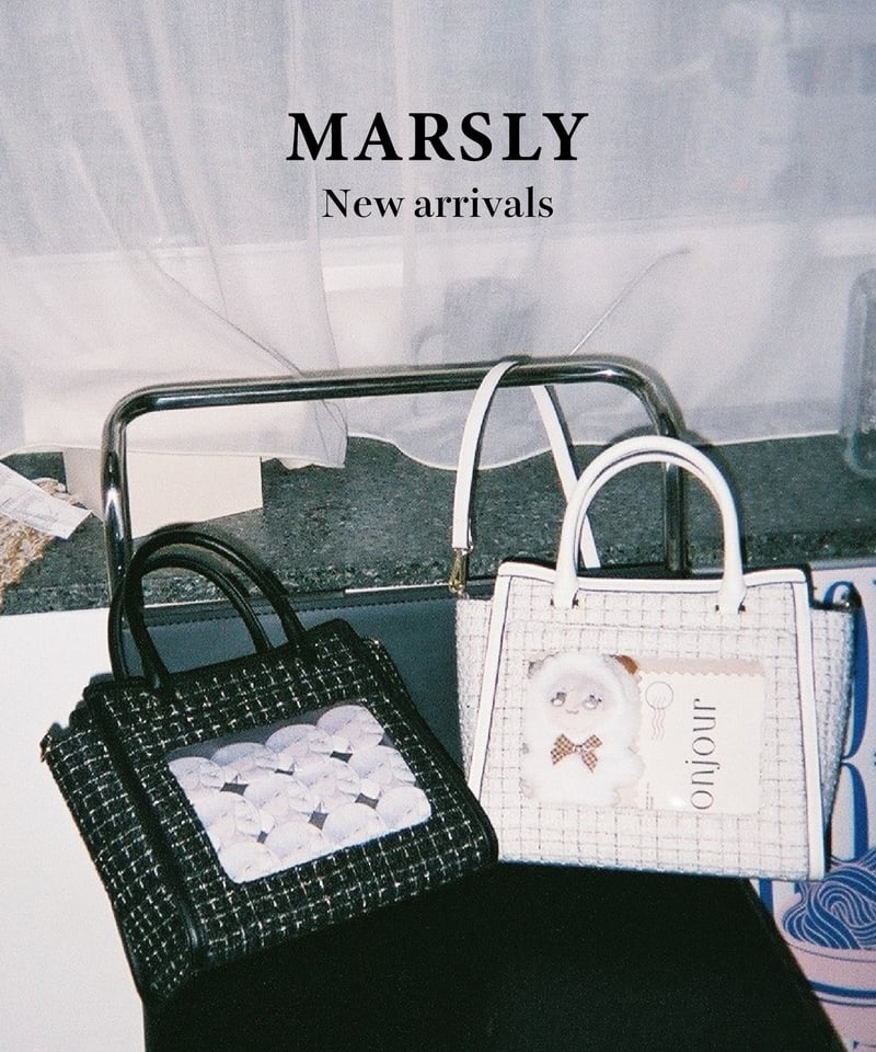 ツイードフラップバッグ（White） | MARSLY