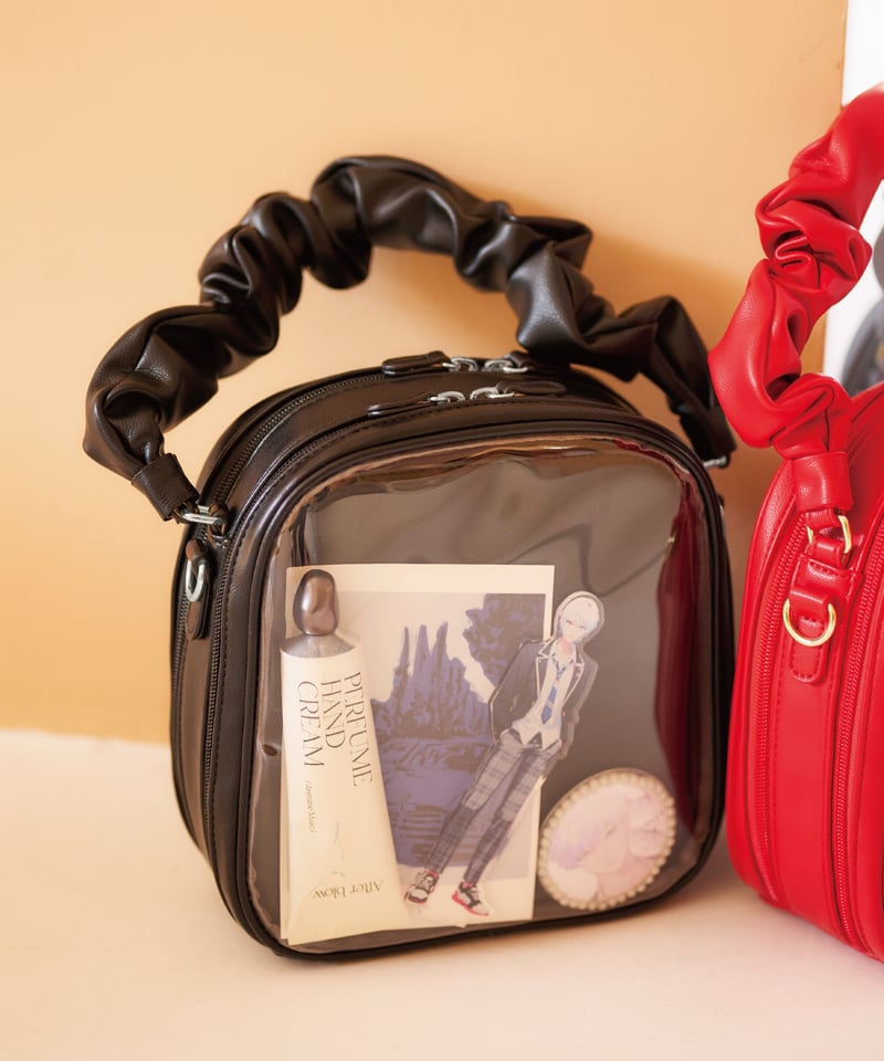 ギャザーハンドルバッグ（Black） | MARSLY