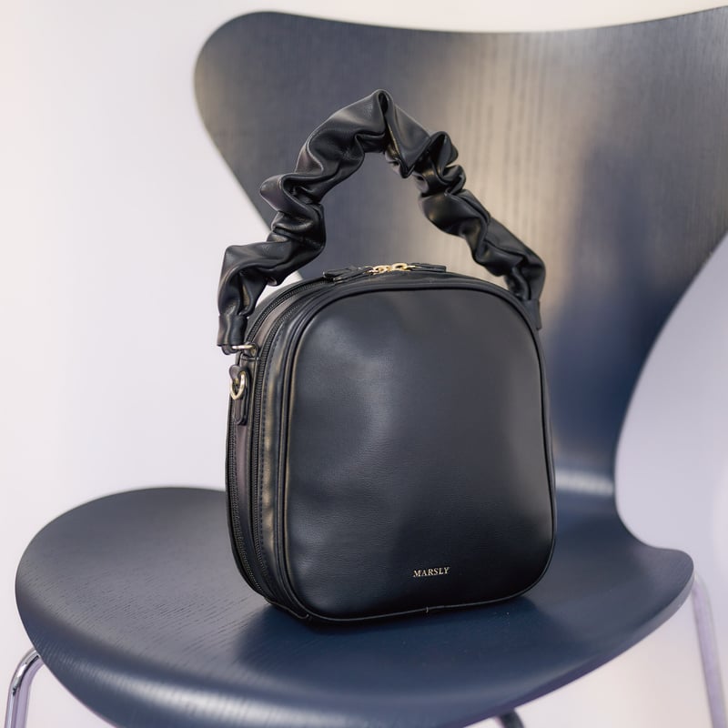 ギャザーハンドルバッグ(black) | MARSLY ギャザーハンドルバッグ(black) | MARSLY