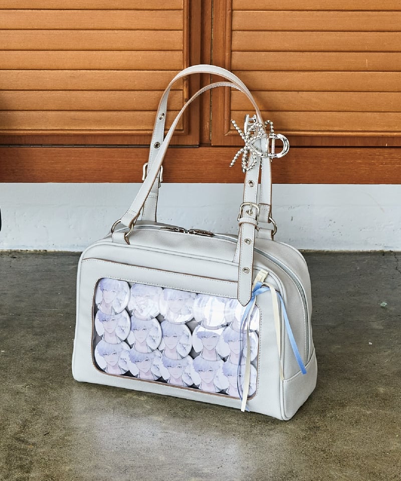 フラップボストンバッグ（ Light gray） | MARSLY