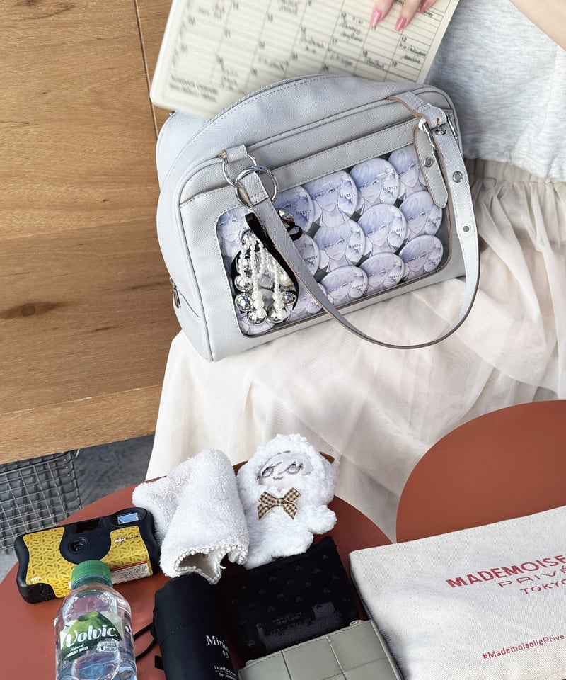 フラップボストンバッグ（ Light gray） | MARSLY