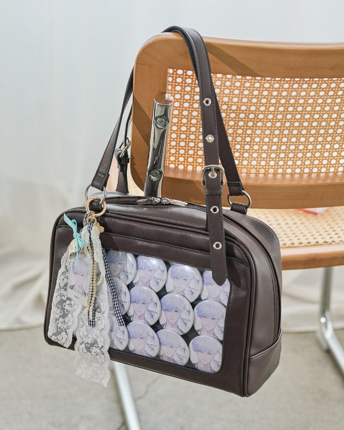 フラップボストンバッグ（Brown） | MARSLY