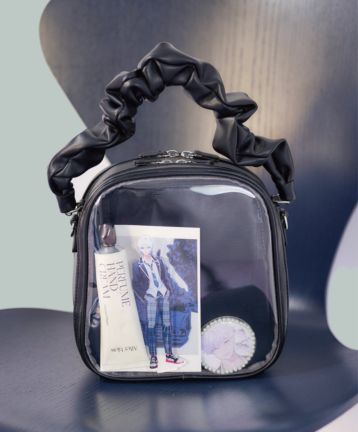 ギャザーハンドルバッグ（black） | MARSLY