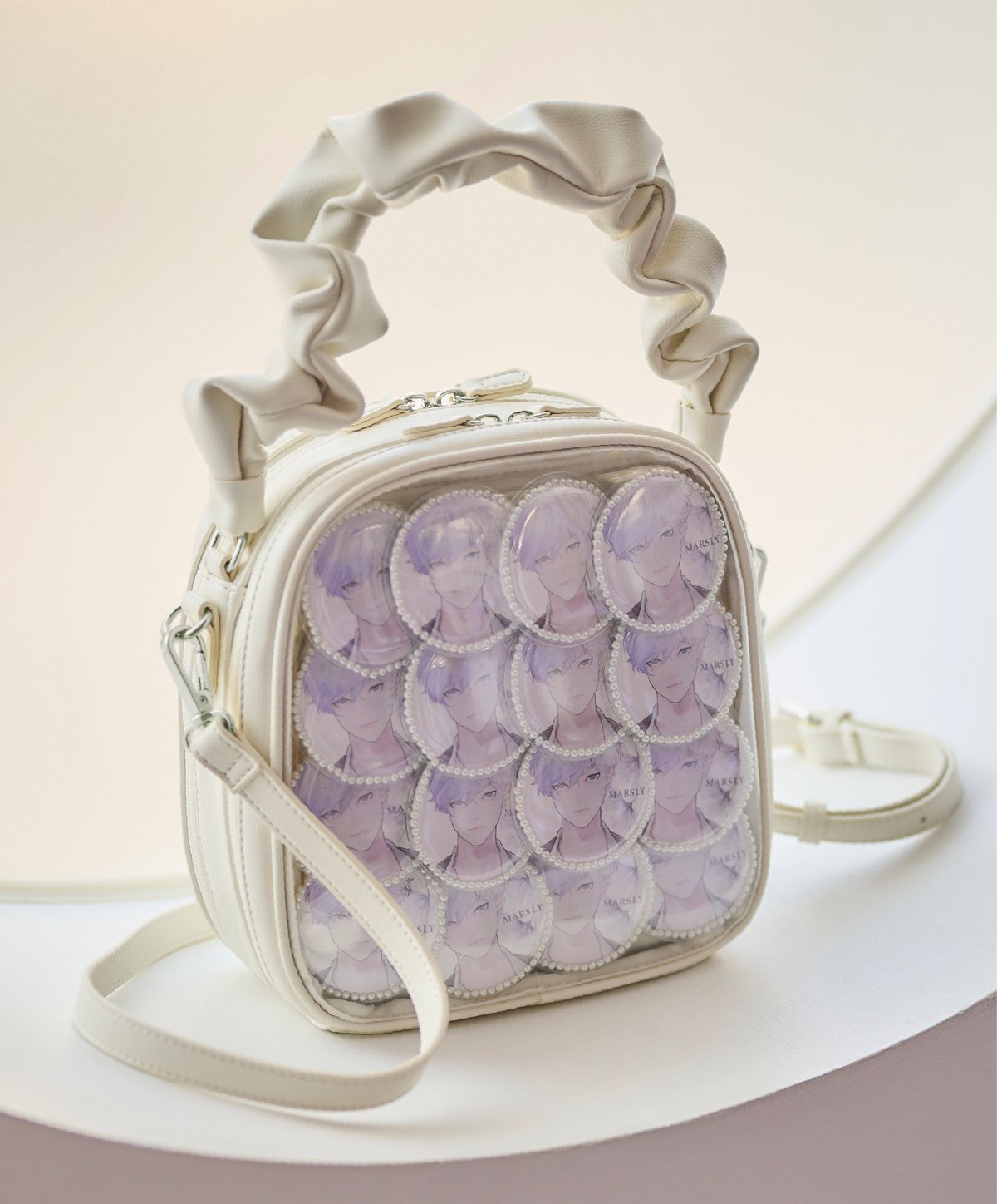 ギャザーハンドルバッグ（off white） | MARSLY