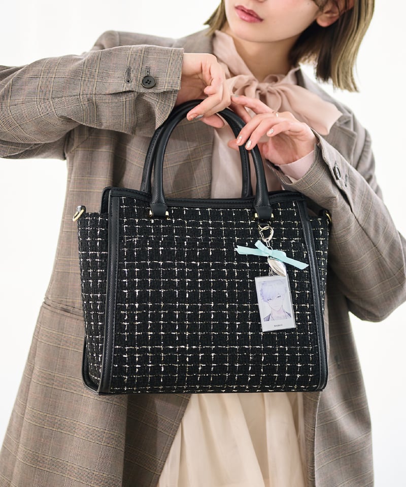 ツイードフラップバッグ（Black） | MARSLY