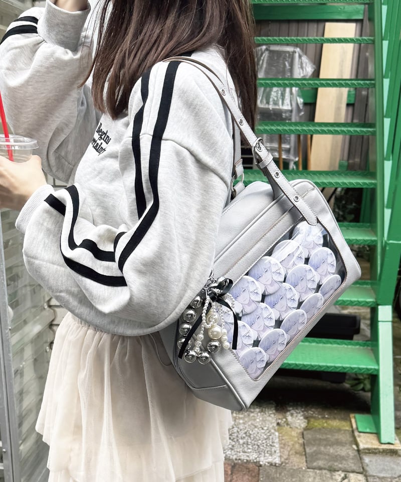 フラップボストンバッグ（ Light gray） | MARSLY