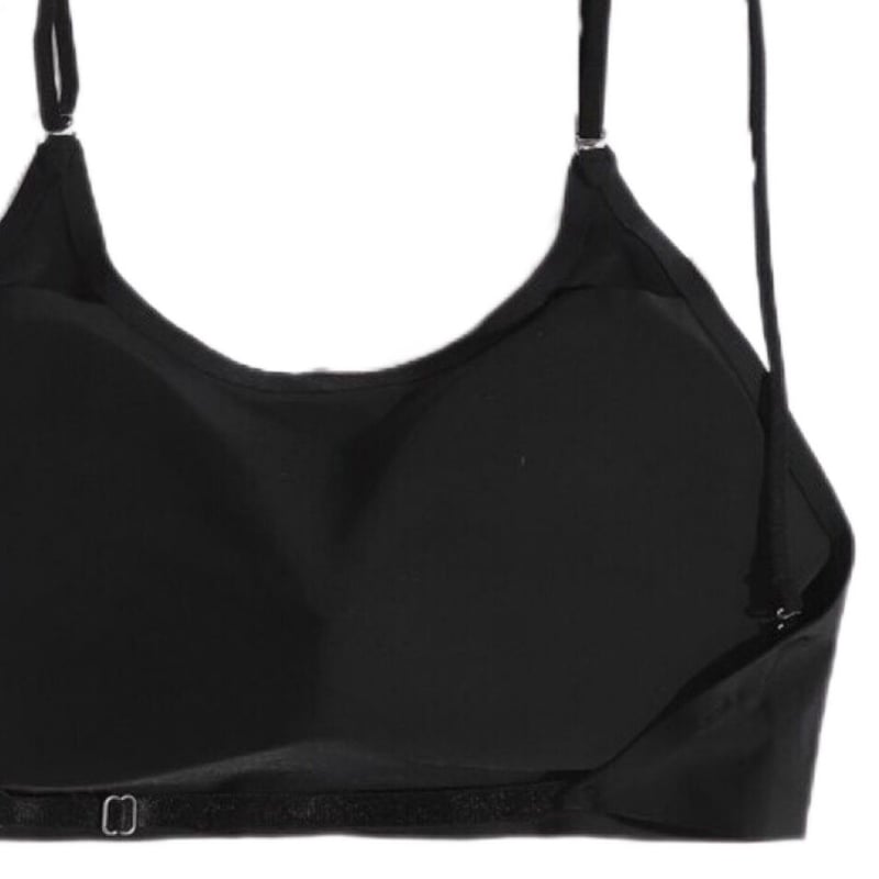 バック オープン バタフライ スイムウェア L 黒 ブラック 無地 キャミ 韓国 Back Open Camisole