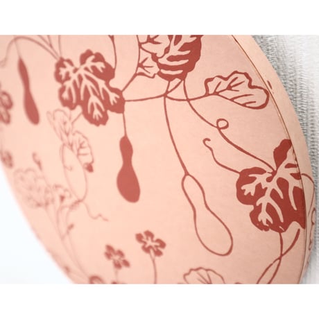 京からかみパネル　「瓢箪」丸